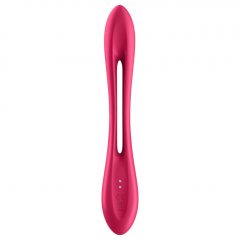   Satisfyer Elastic Joy - nabíjateľný, flexibilný párový vibrátor (červený)