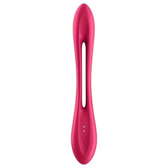 Satisfyer Elastic Joy - nabíjateľný, flexibilný párový vibrátor (červený)