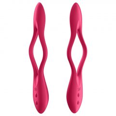   Satisfyer Elastic Joy - nabíjateľný, flexibilný párový vibrátor (červený)