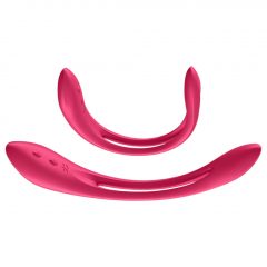   Satisfyer Elastic Joy - nabíjateľný, flexibilný párový vibrátor (červený)