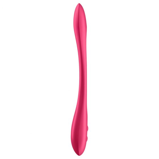 Satisfyer Elastic Joy - nabíjateľný, flexibilný párový vibrátor (červený)