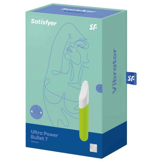 Satisfyer Ultra Power Bullet 7 - nabíjací, vodotesný vibrátor na klitoris (zelený)