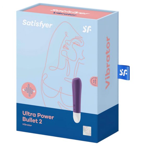 Satisfyer Ultra Power Bullet 2 - nabíjací, vodotesný vibrátor (fialový)