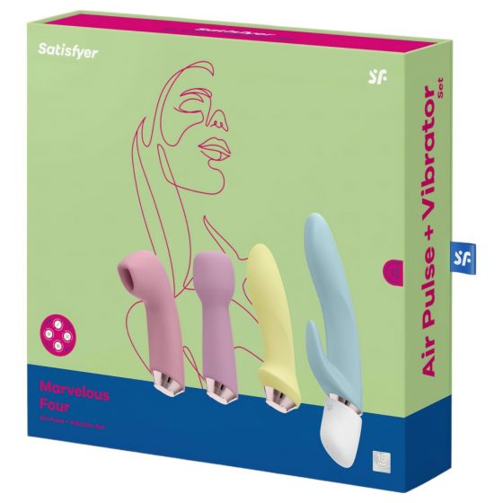 Satisfyer Marvelous Four - sada nabíjacích vibrátorov (4dielna)