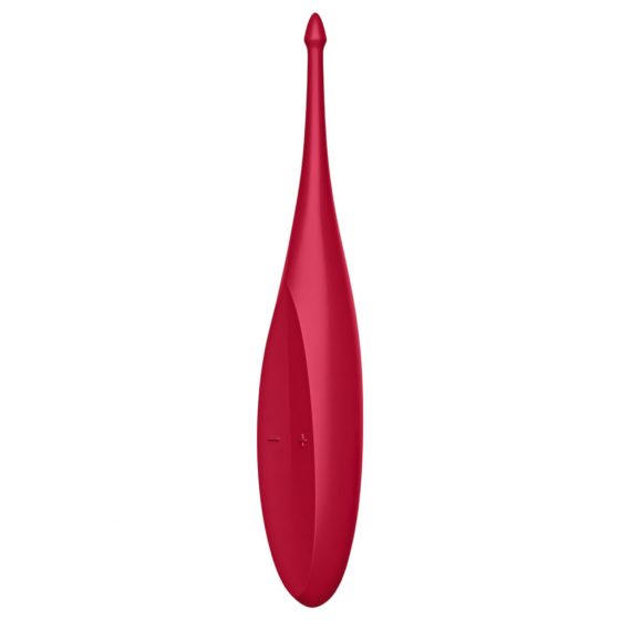 Satisfyer Twirling Fun - nabíjateľný, vodotesný klitorisový vibrátor (červený)