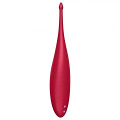   Satisfyer Twirling Fun - nabíjateľný, vodotesný klitorisový vibrátor (červený)