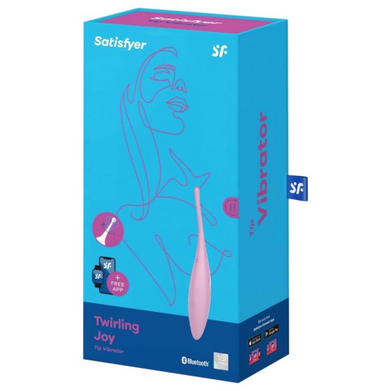 Satisfyer Twirling Joy - nabíjací, vodotesný vibrátor na klitoris ( ružový)