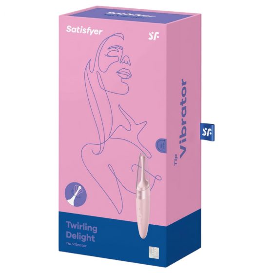 Satisfyer Twirling Delight - nabíjateľný, vodeodolný klitorisový vibrátor (ružový)