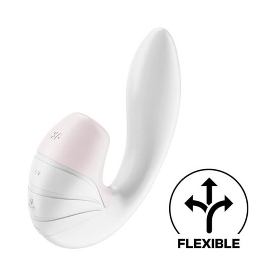 Satisfyer Supernova - nabíjací vibrátor 2in1 so vzduchovou vlnou (biely)