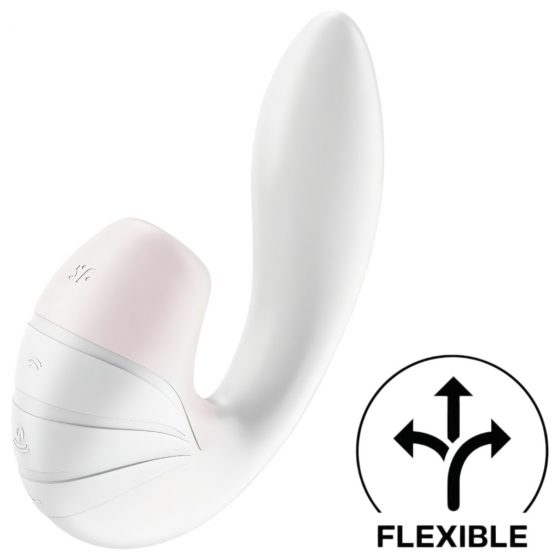 Satisfyer Supernova - nabíjací vibrátor 2in1 so vzduchovou vlnou (biely)