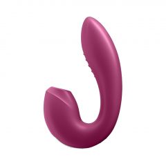   Satisfyer Sunray - nabíjací vibrátor 2in1 so vzduchovou vlnou (červený)