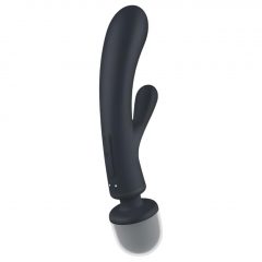   Satisfyer Triple Lover - vibrátor na bod G a masážny vibrátor (strieborný)