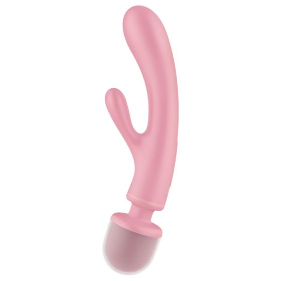 Satisfyer Triple Lover - vibrátor na bod G a masážny vibrátor (ružový)