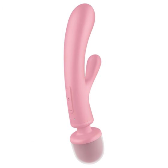 Satisfyer Triple Lover - vibrátor na bod G a masážny vibrátor (ružový)