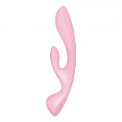   Satisfyer Triple Oh - dobíjací vibrátor s tyčinkou (ružový)