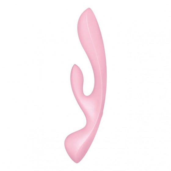 Satisfyer Triple Oh - dobíjací vibrátor s tyčinkou (ružový)