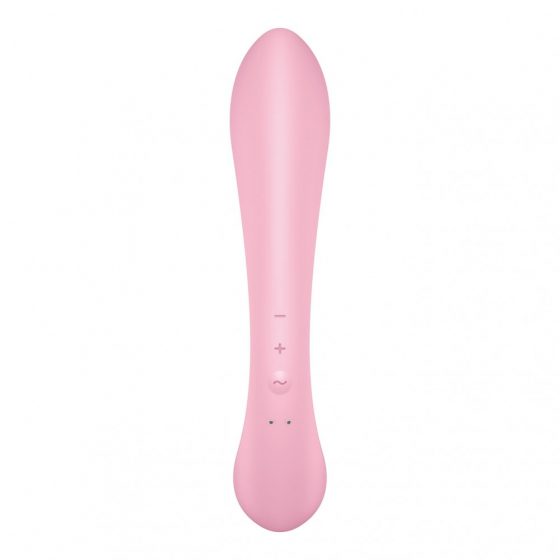 Satisfyer Triple Oh - dobíjací vibrátor s tyčinkou (ružový)