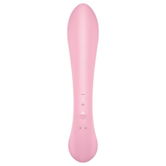 Satisfyer Triple Oh - dobíjací vibrátor s tyčinkou (ružový)