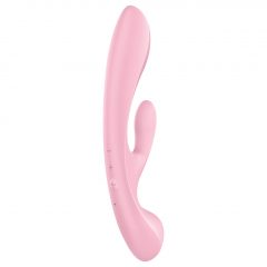   Satisfyer Triple Oh - dobíjací vibrátor s tyčinkou (ružový)