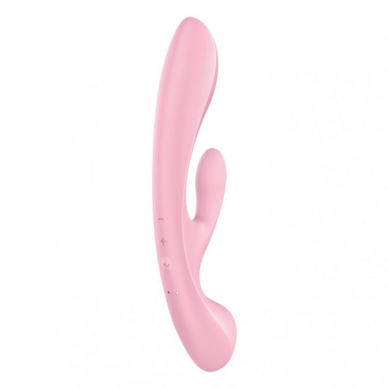 Satisfyer Triple Oh - dobíjací vibrátor s tyčinkou (ružový)