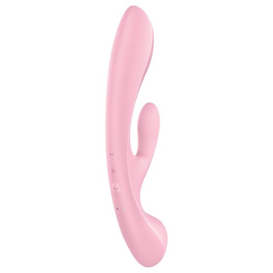 Satisfyer Triple Oh - dobíjací vibrátor s tyčinkou (ružový)