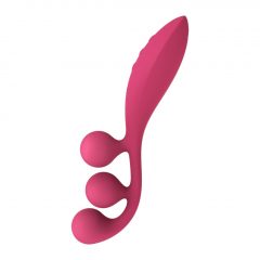   Satisfyer Tri Ball 1 - dobíjací multifunkčný vibrátor (červený)