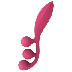   Satisfyer Tri Ball 1 - dobíjací multifunkčný vibrátor (červený)