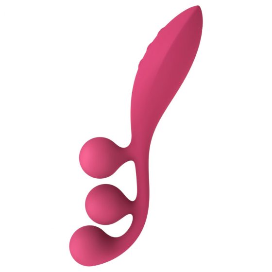 Satisfyer Tri Ball 1 - dobíjací multifunkčný vibrátor (červený)