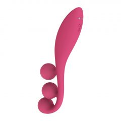   Satisfyer Tri Ball 1 - dobíjací multifunkčný vibrátor (červený)