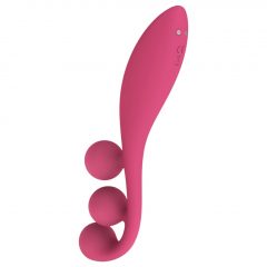   Satisfyer Tri Ball 1 - dobíjací multifunkčný vibrátor (červený)