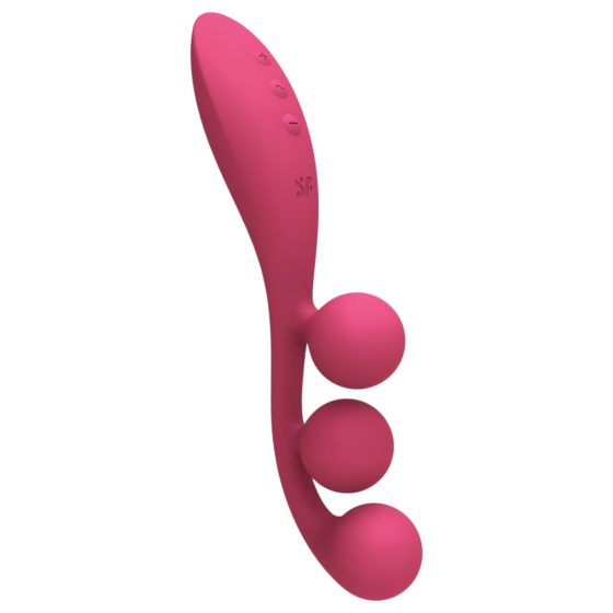 Satisfyer Tri Ball 1 - dobíjací multifunkčný vibrátor (červený)