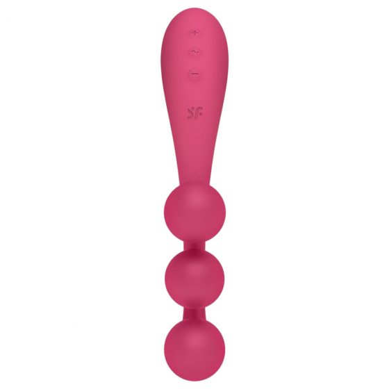 Satisfyer Tri Ball 1 - dobíjací multifunkčný vibrátor (červený)