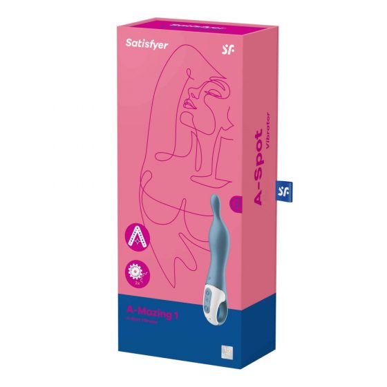 Satisfyer A-Mazing 1 - dobíjací vibrátor s bodom A (modrý)