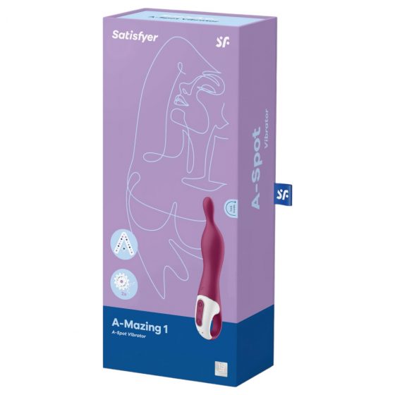 Satisfyer A-Mazing 1 - dobíjací vibrátor s bodom A (červený)