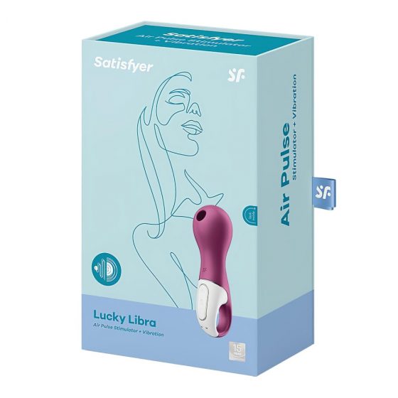 Satisfyer Lucky Libra - dobíjací, vodotesný vibrátor na klitoris (fialový)