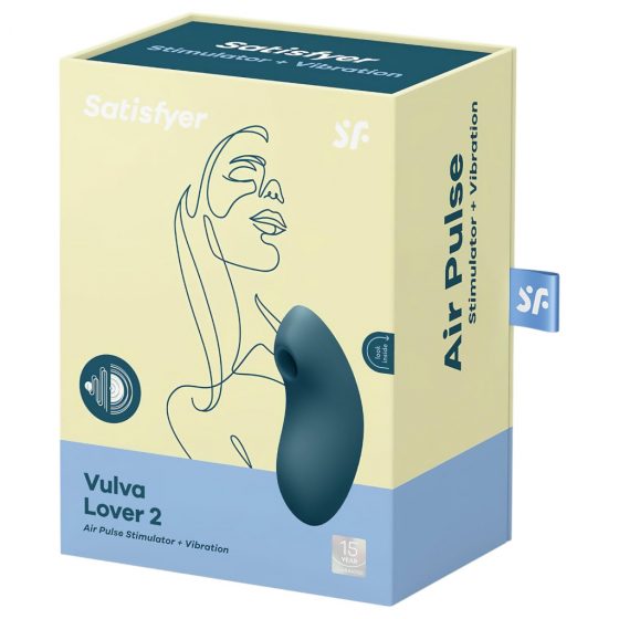 Satisfyer Vulva Lover 2 - nabíjací stimulátor klitorisu (modrý)