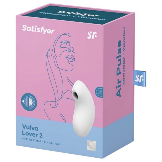 Satisfyer Vulva Lover 2 - nabíjací stimulátor klitorisu (biely)