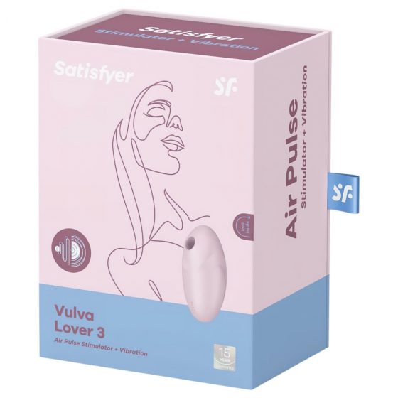 Satisfyer Vulva Lover 3 - dobíjací vibrátor na klitoris so vzduchovou vlnou (ružový)