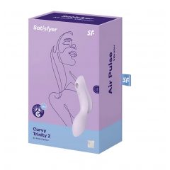   Satisfyer Curvy Trinity 2 - nabíjací vaginálny vibrátor so stimulátorom klitorisu (fialový)