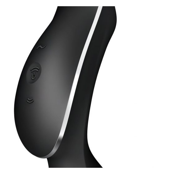 Satisfyer Curvy Trinity 2 - nabíjací vaginálny vibrátor so stimulátorom klitorisu (čierny)