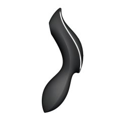   Satisfyer Curvy Trinity 2 - nabíjací vaginálny vibrátor so stimulátorom klitorisu (čierny)