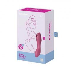   Satisfyer Curvy Trinity 3 - nabíjací vaginálny a klitorisový vibrátor (červený)