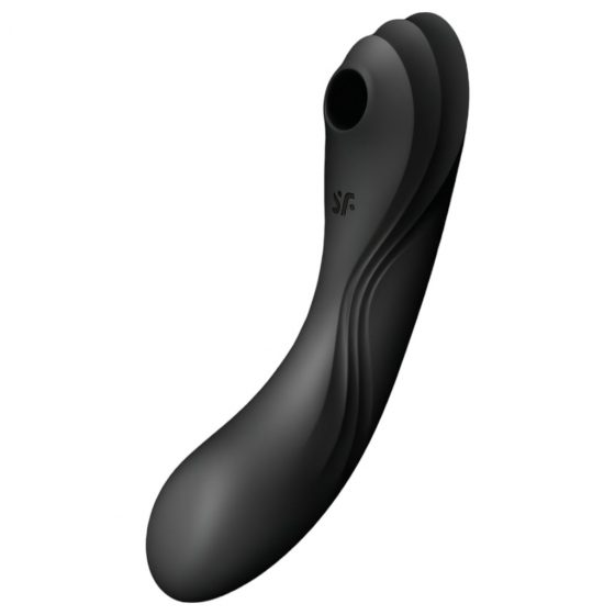 Satisfyer Curvy Trinity 4 - nabíjací vaginálny a klitorisový vibrátor (čierny)