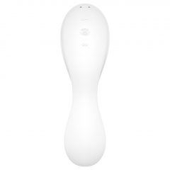   Satisfyer Curvy Trinity 5+ - nabíjací, inteligentný 2in1 vibrátor (biely)