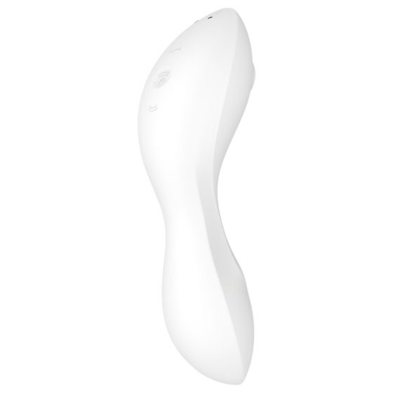 Satisfyer Curvy Trinity 5+ - nabíjací, inteligentný 2in1 vibrátor (biely)