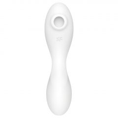   Satisfyer Curvy Trinity 5+ - nabíjací, inteligentný 2in1 vibrátor (biely)