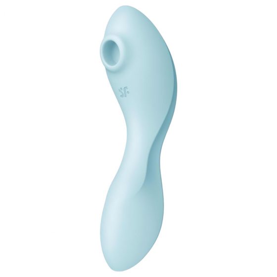 Satisfyer Curvy Trinity 5+ - nabíjací, inteligentný 2in1 vibrátor (modrý)