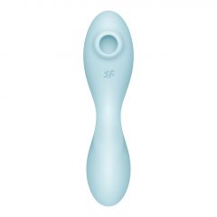   Satisfyer Curvy Trinity 5+ - nabíjací, inteligentný 2in1 vibrátor (modrý)