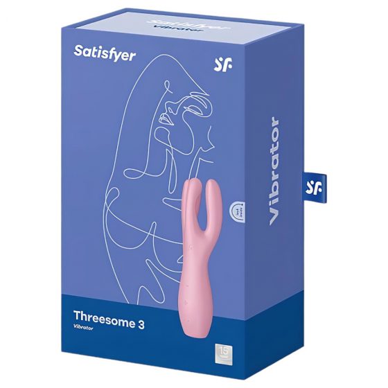 Satisfyer Threesome 3 - akumulátorový vibrátor na klitoris (ružový)