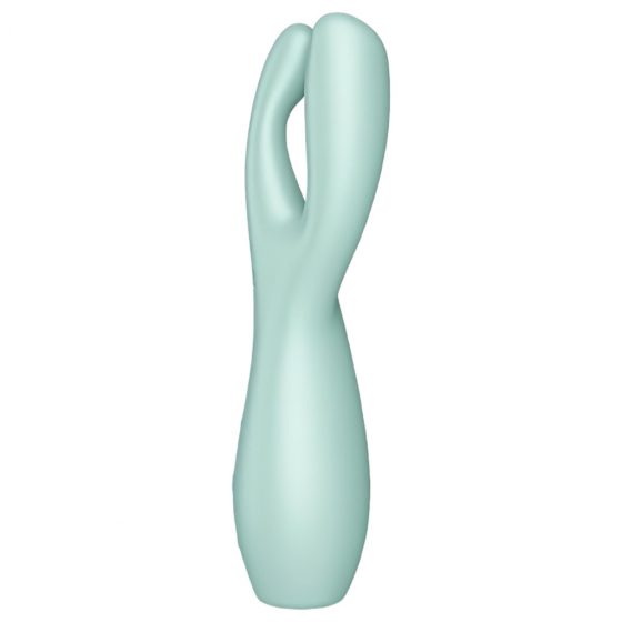 Satisfyer Threesome 3 - akumulátorový klitorálny vibrátor (mätová)